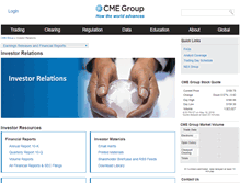Tablet Screenshot of cme360.client.shareholder.com